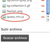 Incluyendo jQuery como archivo